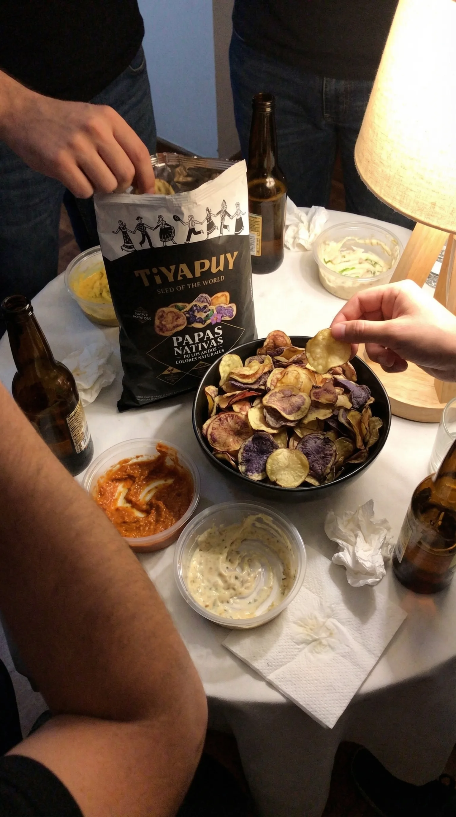 Tiyapuy při sdíleném snack momentu